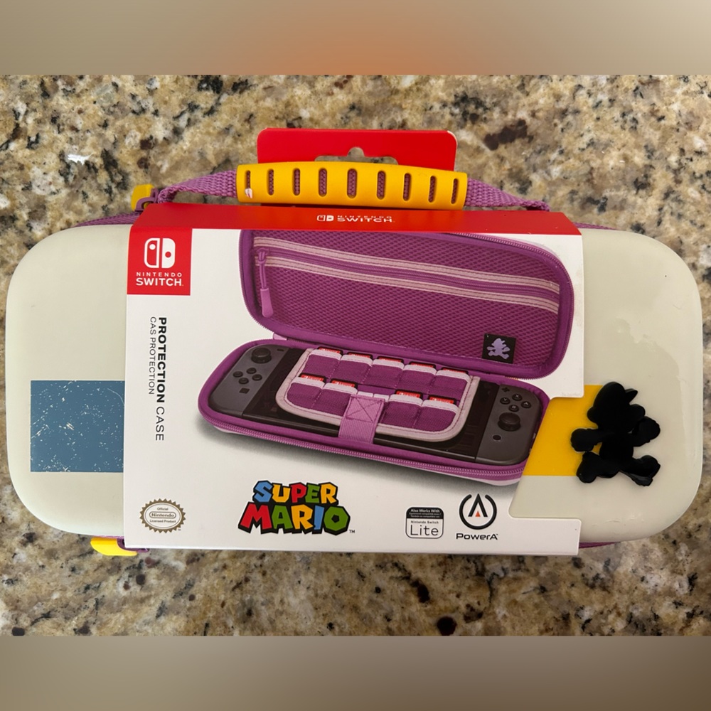 Super Mario Nintendo Switch Case in Purple